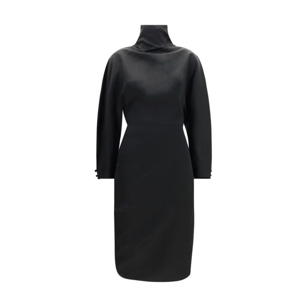 Khaite Black Acetate Cocktail Women's Dress
